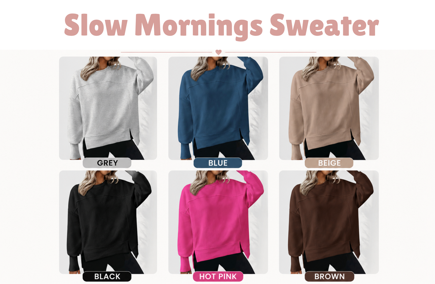 PREORDER: Slow mornings Sweater  8.17.26