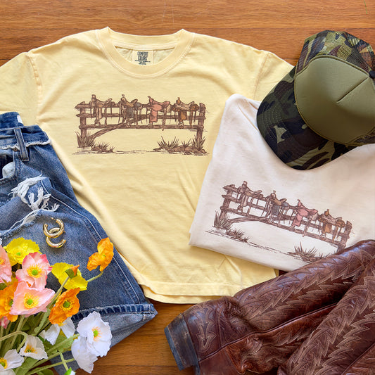 Saddle Crop Top or Tee