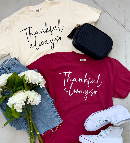 Thankful Always Fall Tee