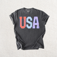 USA Stripes and Stars Graphic Tee