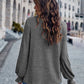 Round Neck Flounce Sleeve T-Shirt