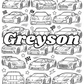 PREORDER: Custom Coloring Blanket (Premade Designs)  7.27.26