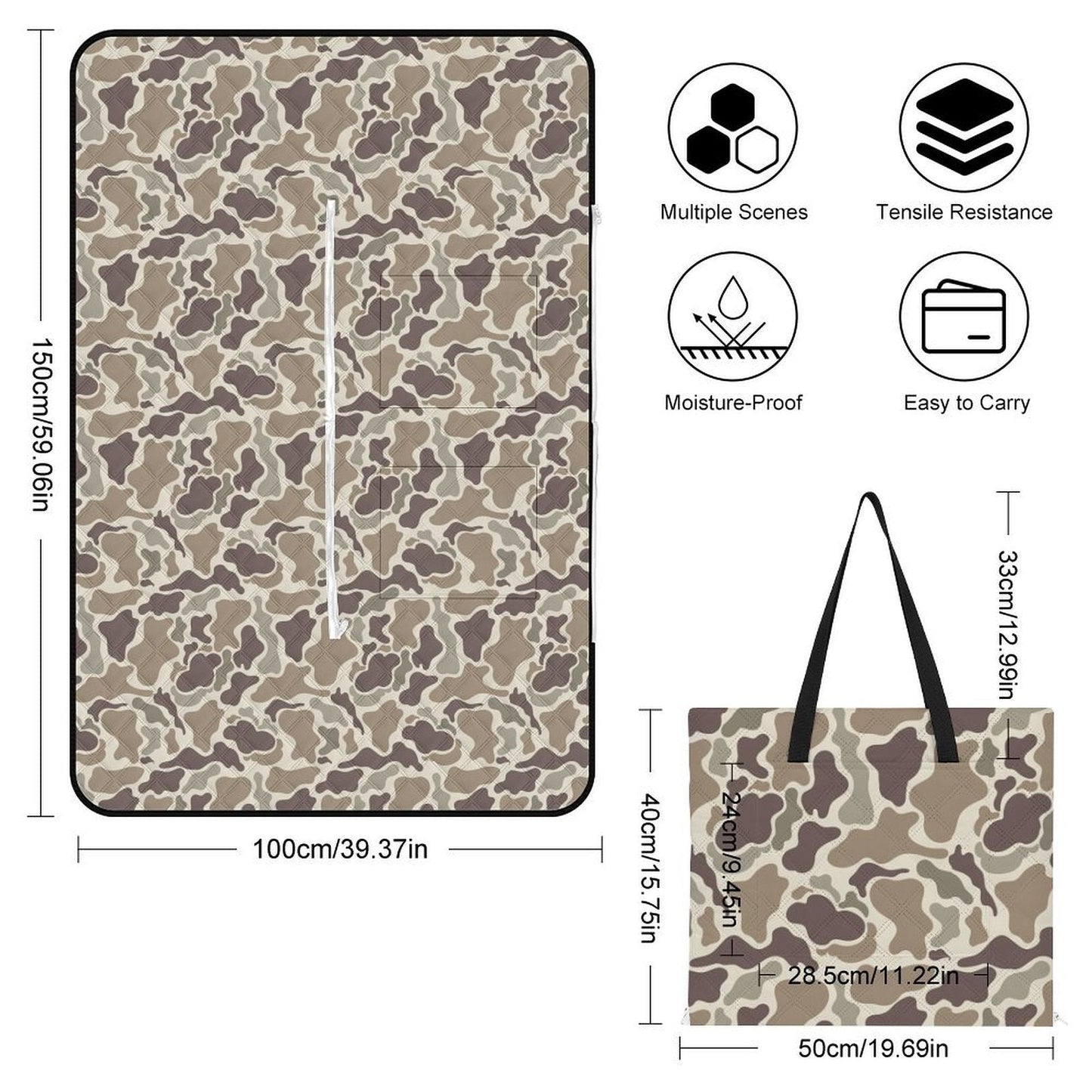 PREORDER: Custom Picnic & Play Mat (Solid Color + Logo) RERUN 6.29.26