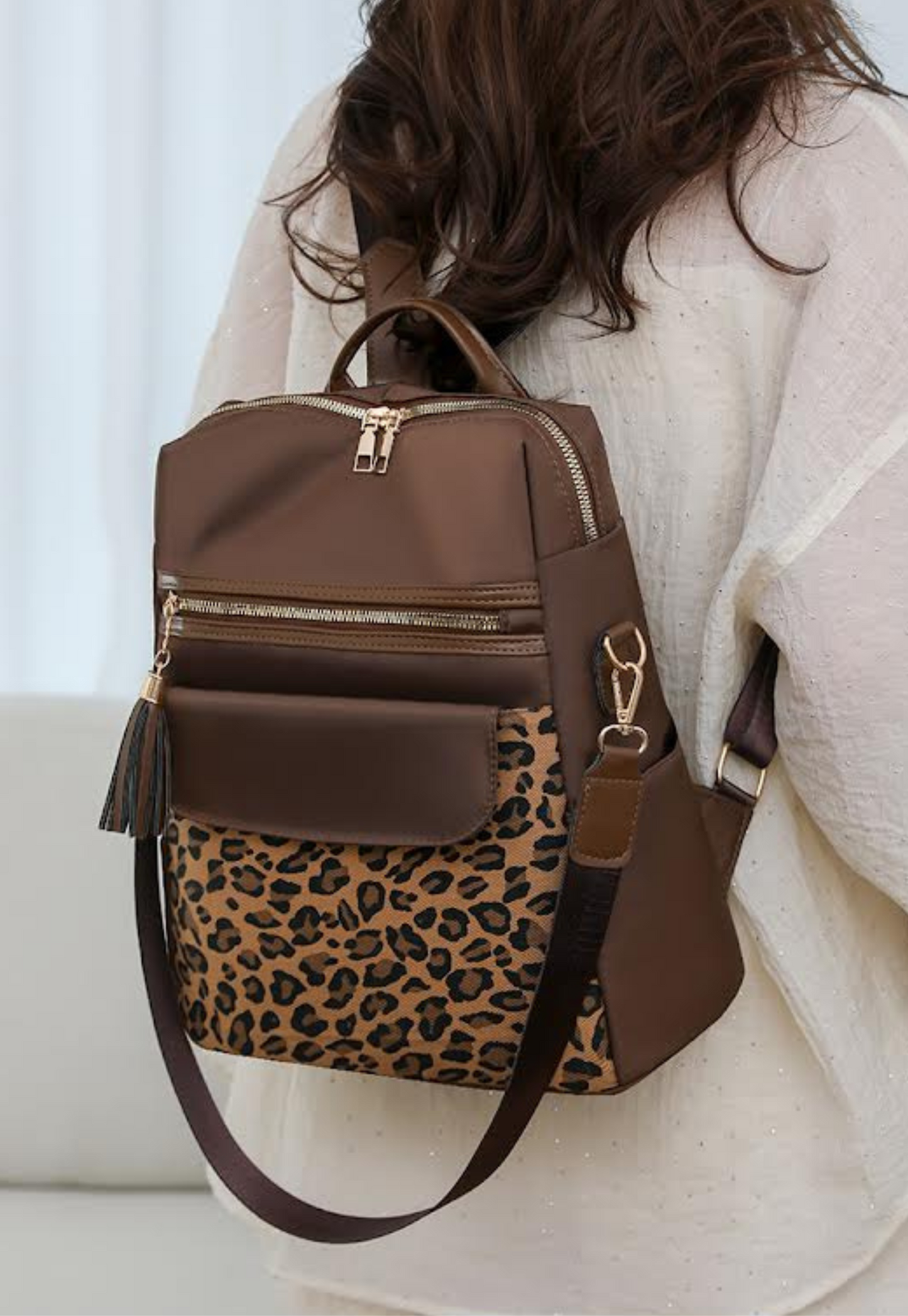PREORDER: Two Tone Leopard Backpacks  8.17.26