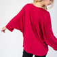Celeste Full Size Notched Three-Quarter Sleeve Blouse