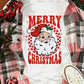 Santa Graphic Round Neck Long Sleeve Sweatshirt