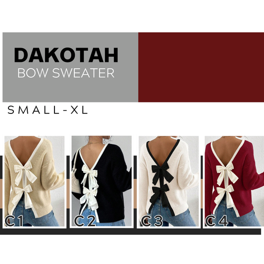 PREORDER: Dakotah Bow Sweater 10.6.25
