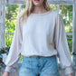 Hailey & Co Rib and Two Tone Knit Mixed Top