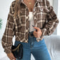 Plaid Button Up Long Sleeve Jacket