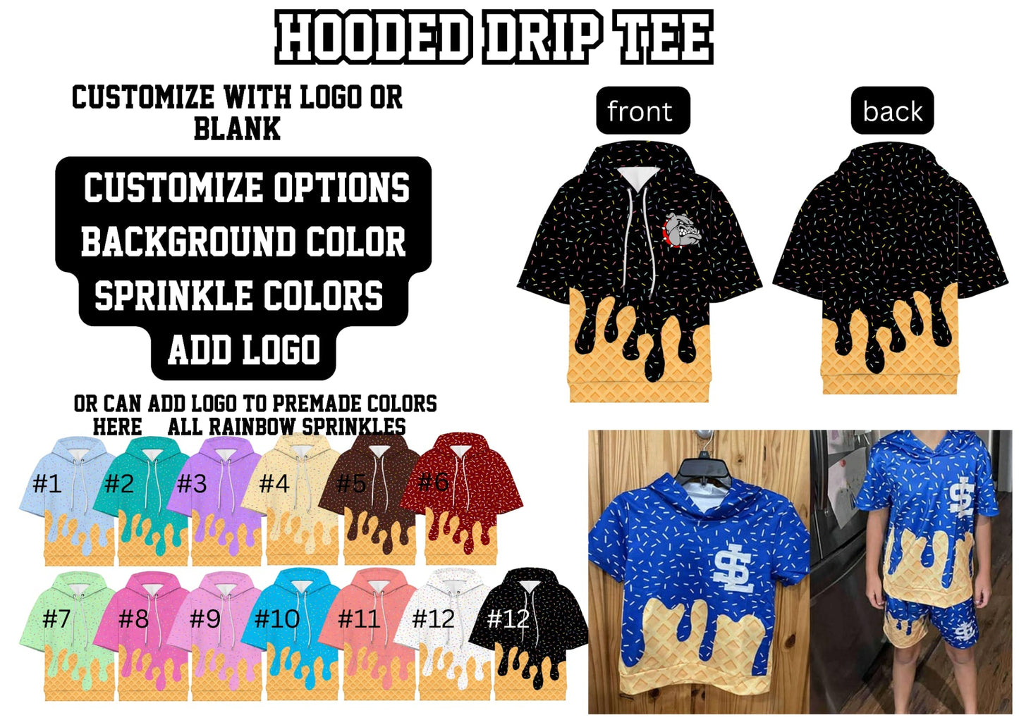 PREORDER: Hooded DRIP Tees 3.23.26