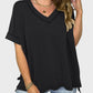 Lovelet Texture V-Neck Half Sleeve T-Shirt