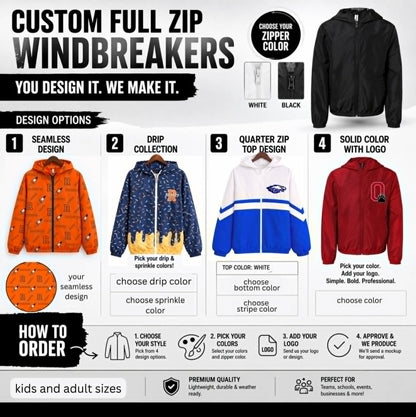 PREORDER: Custom Full Zip with Hoodie RERUN (Quarter Zip Top Design) 8.10.26