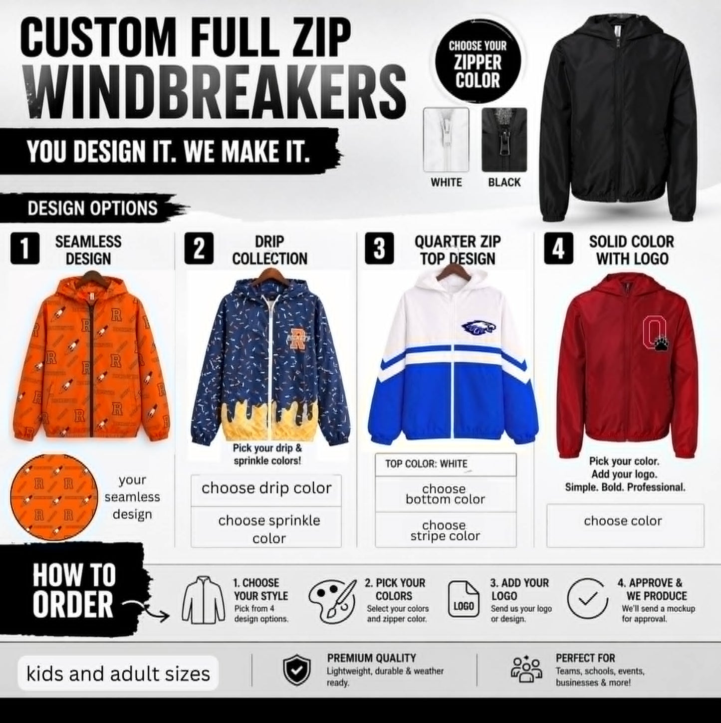 PREORDER: Custom Full Zip with Hoodie RERUN (DRIP Design) 8.10.26