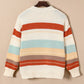 Striped Dropped Shoulder Crewneck Sweater