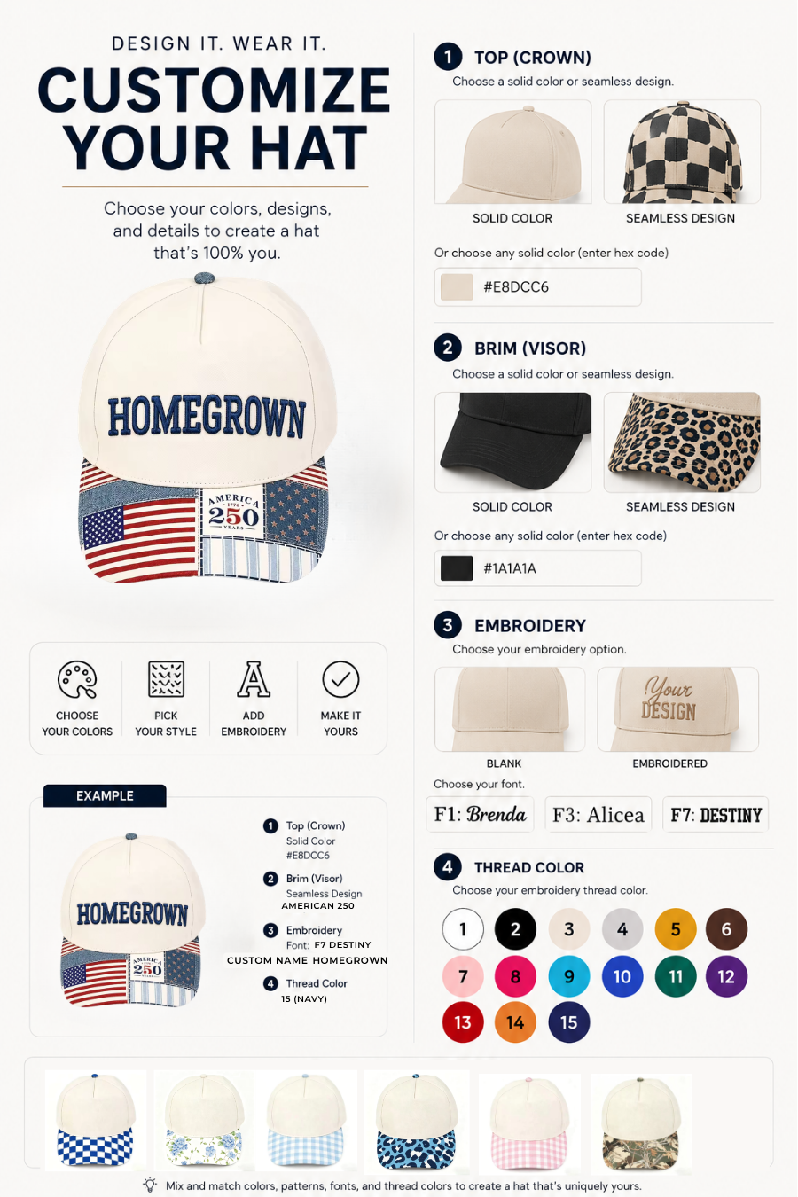 PREORDER: Custom Matching Statement Hat RERUN 7.20.26
