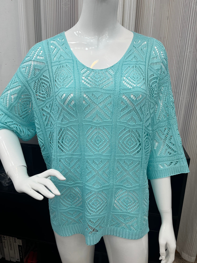 PREORDER: Coastal Breeze Crochet Sweater 3.30.26