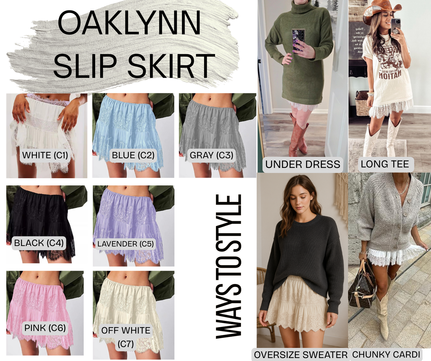 PREORDER: Oaklynn slip skirt 11.24.25