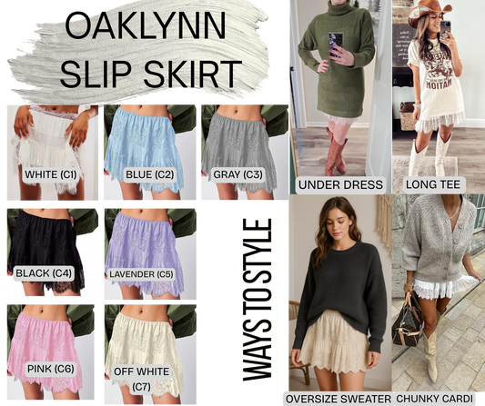 PREORDER: Oaklynn slip skirt 11.24.25
