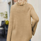 Raglan Sleeve Waffle Knit Sweater