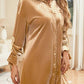 Button Up Long Sleeve Shirt Dress with Pocket