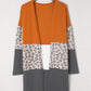 Color Block Long Sleeve Cardigan