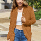 Button Up Long Sleeve Hooded Jacket