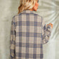 Plaid Button Down Collared Jacket