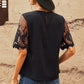 Half Sleeve Round Neck Blouse