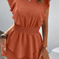 Textured Smocked Waist Layered Dress
