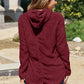 Button Up Long Sleeve Hooded Jacket