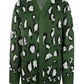 Leopard Open Front Dropped Shoulder Cardigan