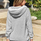 Zip Up Drawstring Hooded Jacket
