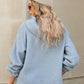 Sherpa Dropped Shoulder Long Sleeve Hoodie