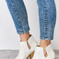Melody Ankle Embroidered Stitch Boots