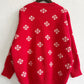 Pearl Detail Round Neck Long Sleeve Sweater
