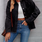 Raw Hem Pocketed Button Up Denim Jacket