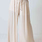 Drawstring Pleated Wide Leg Pants