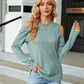 Dropped Shoulder Long Sleeve Blouse