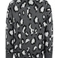 Leopard Open Front Dropped Shoulder Cardigan