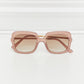 Square Metal-Plastic Hybrid Temple Sunglasses