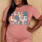 Simply Love Full Size TEACH LOVE INSPIRE Graphic Cotton T-Shirt