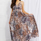 Sweet Generis Full Size Piecing It Together Printed Sleeveless Dress