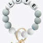 LOVE Beaded Keychain with Tassel