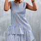 Striped Layered Sleeveless Dress