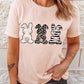 Easter Bunny Graphic Cuffed Tee Shirt