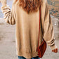 MERRY CHRISTMAS Graphic Slit Drop Shoulder Sweatshirt