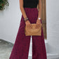 Two-Tone Square Neck Wide Leg Jumpsuit