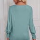 Round Neck Puff Sleeve T-Shirt