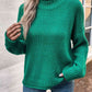 Roll Hem Drop Shoulder Sweater