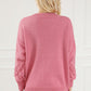 Fringe V-Neck Long Sleeve Sweater